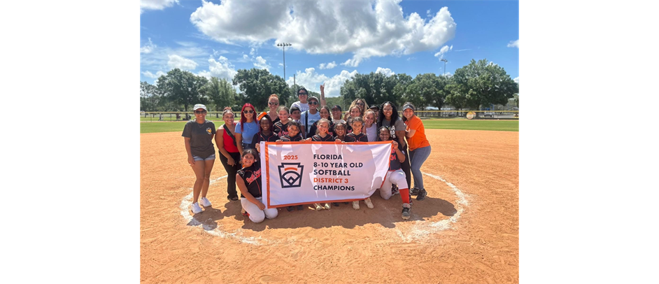 2025 8-10 All Stars Softball District Champions
